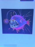 16" x 20" hand painted uv reflective canvas by KilaArts