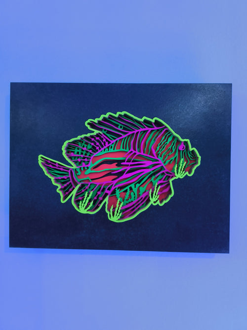 8" x 10"  multi layer uv reflective artwork