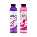 Purple Helix and Pink Fusion Coraline in a bottle